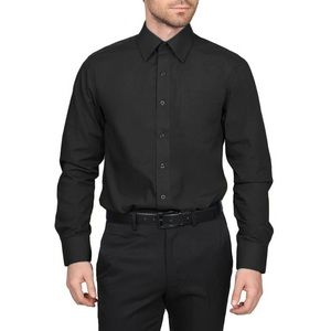 Black Berlioni Long Sleeve Dress Shirt